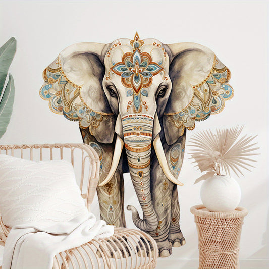 Väggdekor - Elefant med orientaliskt mönster