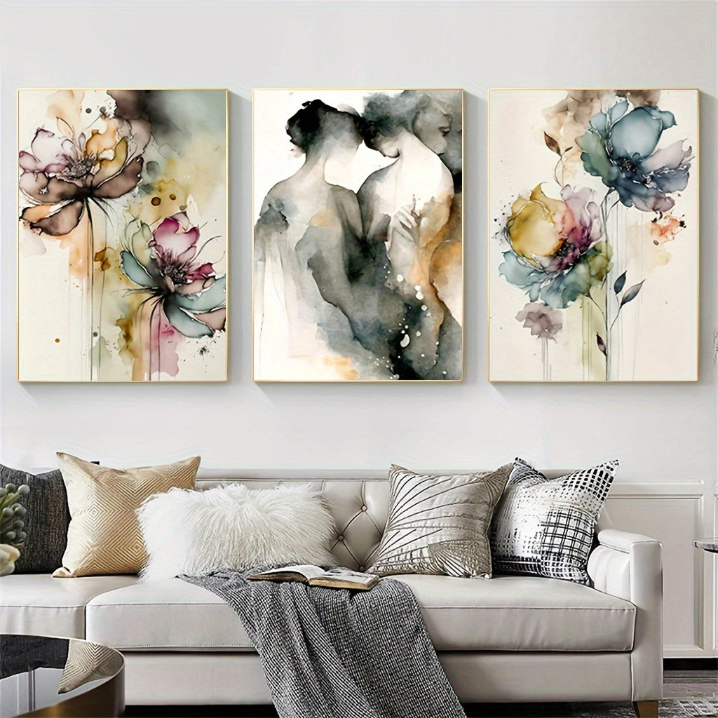 Set om 3 posters med abstrakt elegans