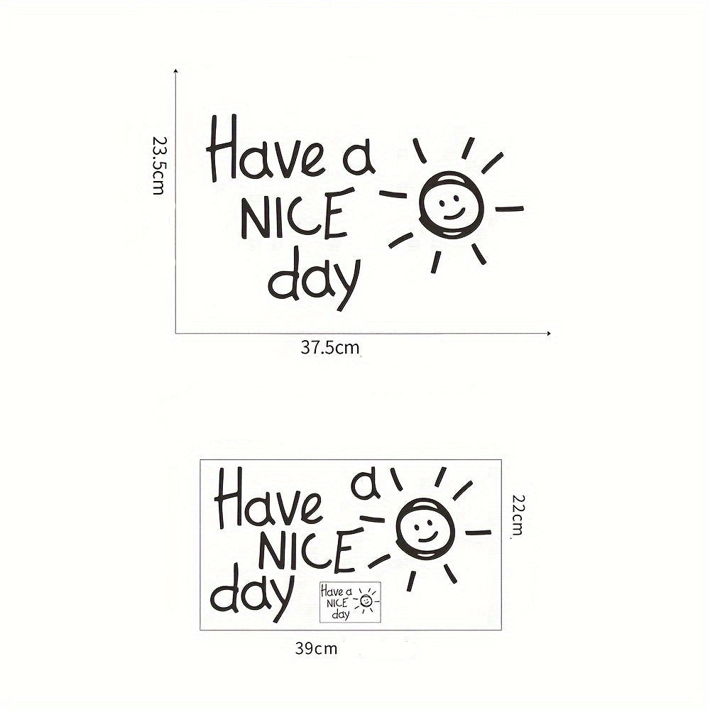 Väggdekor med texten "Have a Nice Day"