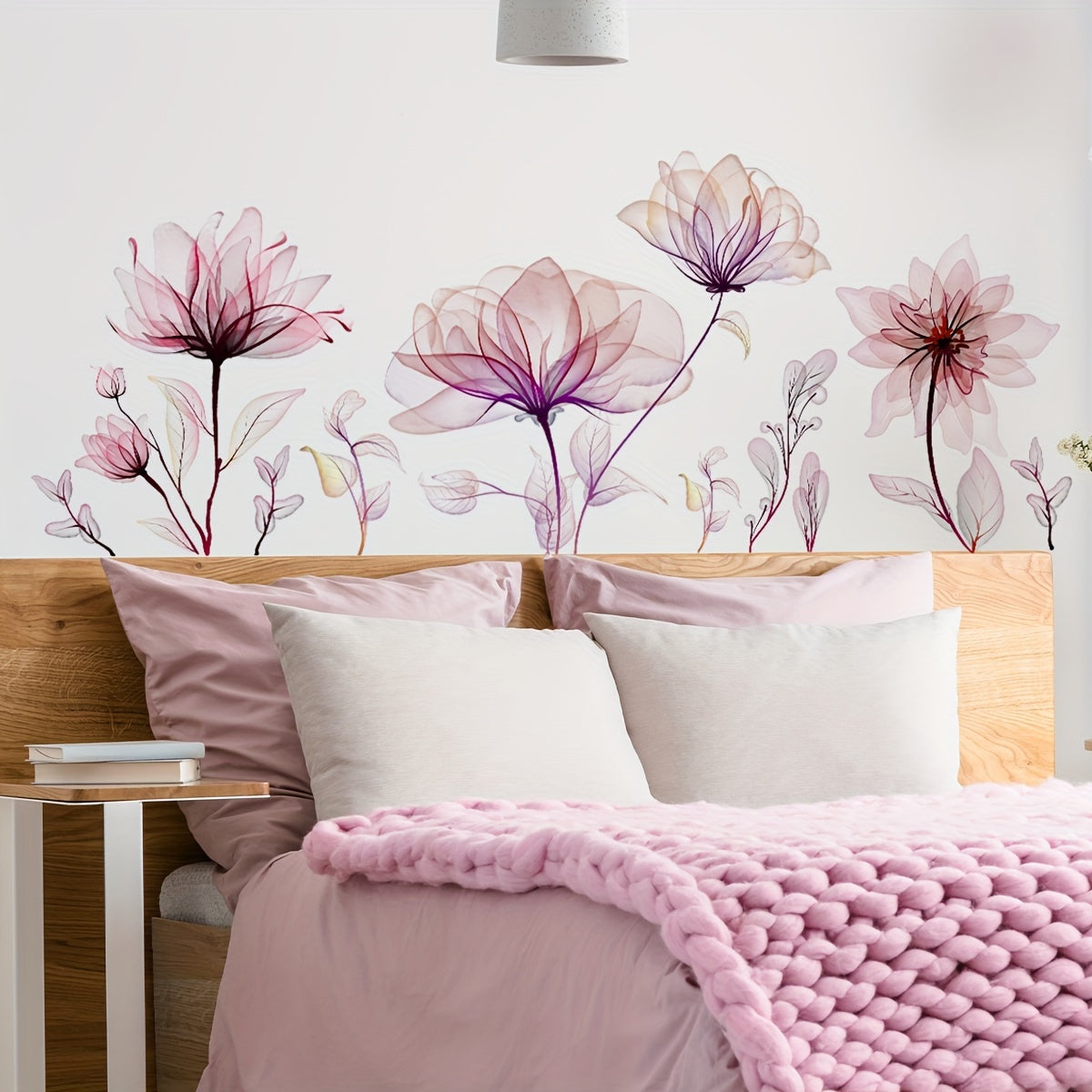Väggdekor - Eleganta blommor i akvarellstil
