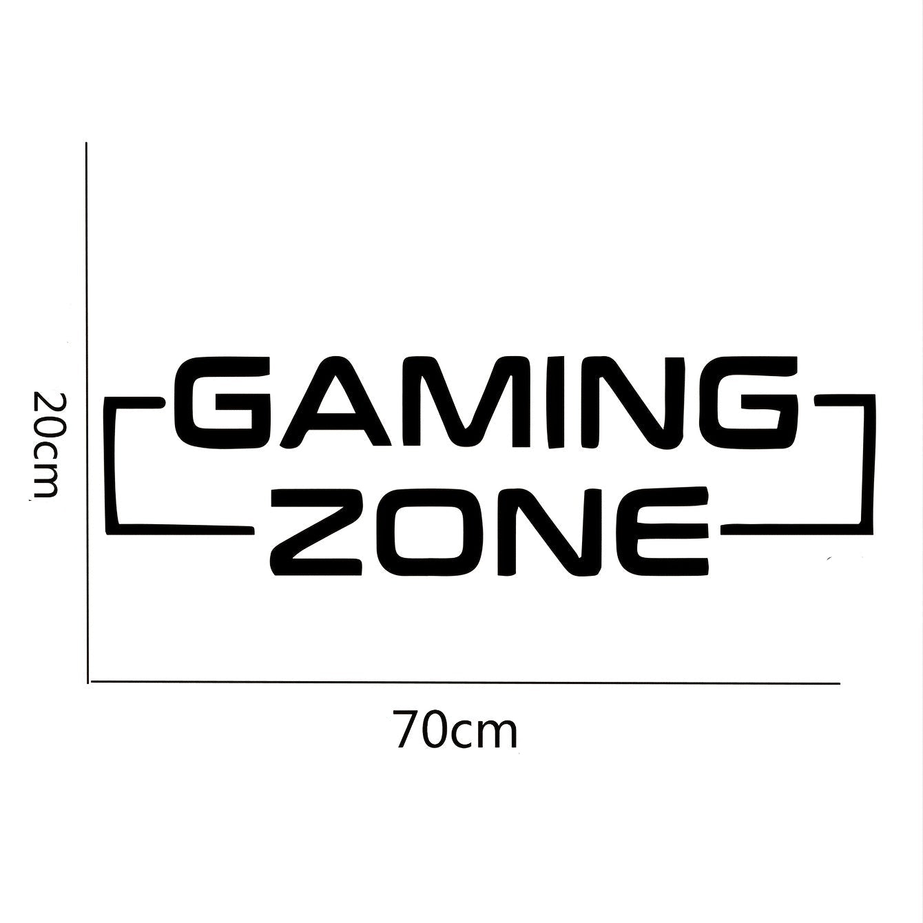 Väggdekor – "Gaming Zone" text för spelrum