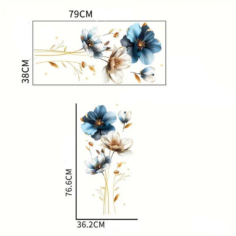 Konstnärliga vackra blommor väggdekor - Artistisk design - Blomstermotiv - Väggdekorshopen