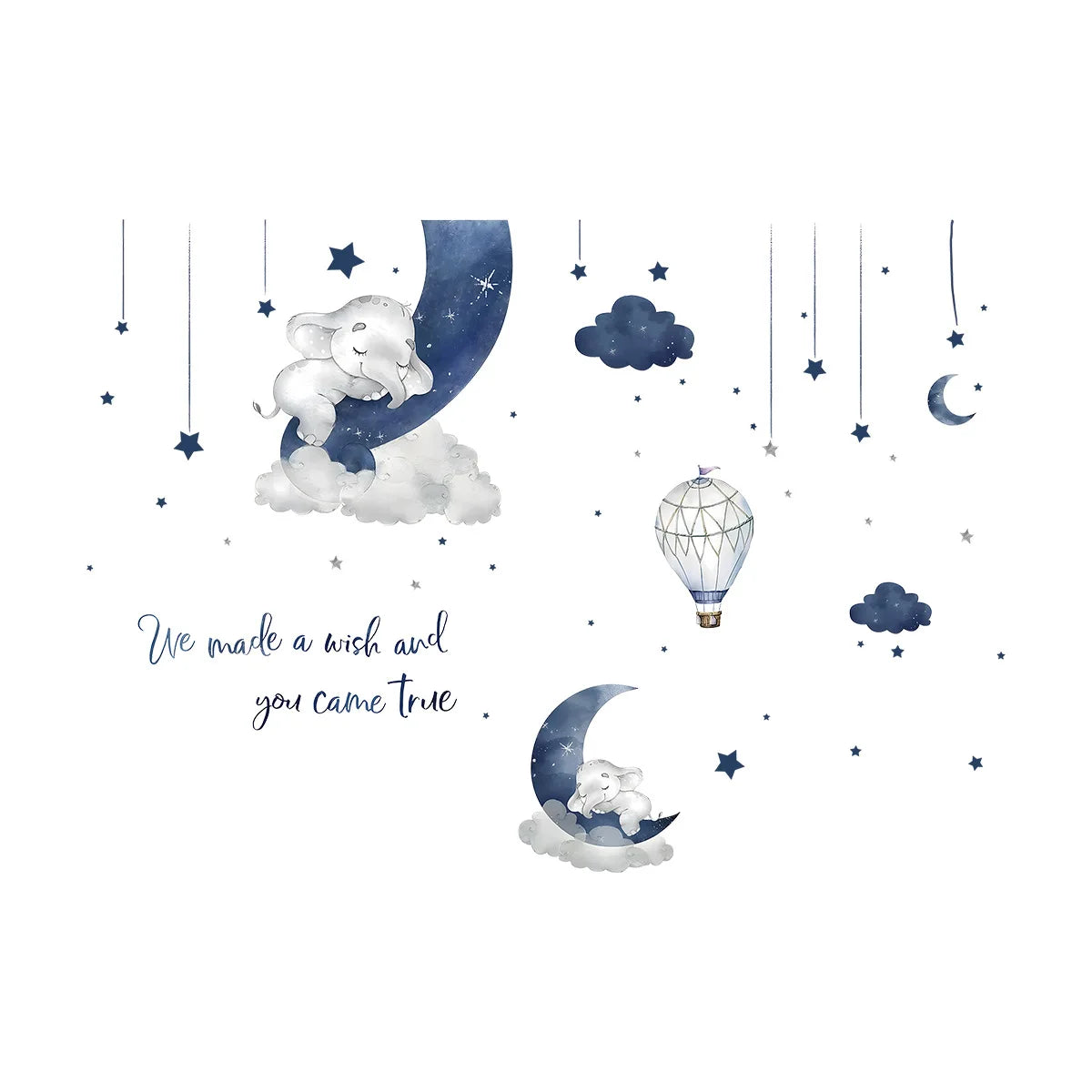We made a wish and you came true väggdekor - Inspirerande design - Barnrumsdekor - Väggdekorshopen