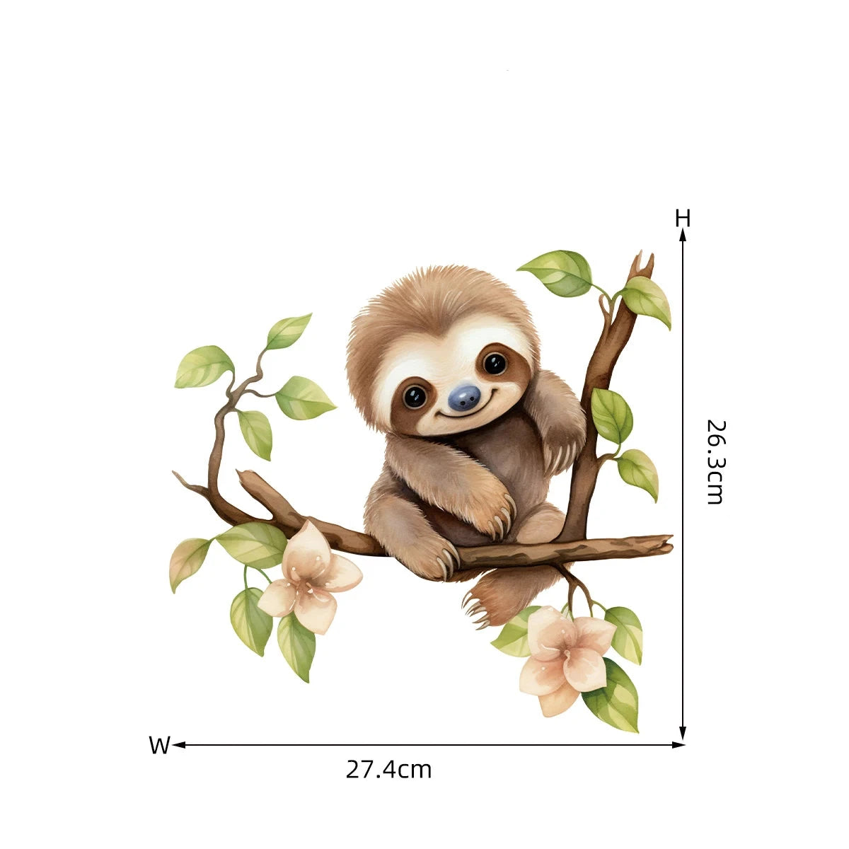 Söt sengångare väggdekor - Lekfull design - Barnrumsdekor - Väggdekorshopen