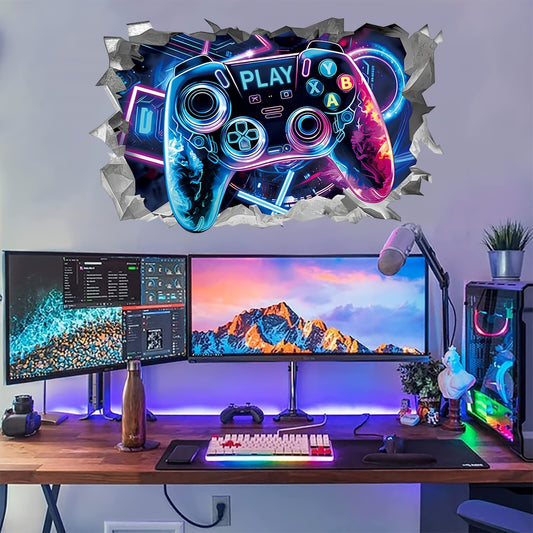 Väggdekor med cool spelkontroll