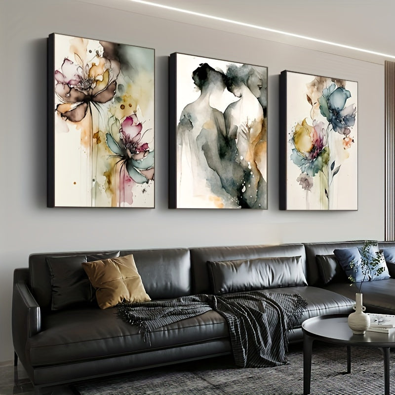 Set om 3 posters med abstrakt elegans