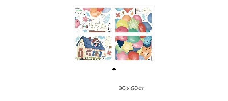 Väggdekor Ballonghus - Väggdekorshopen