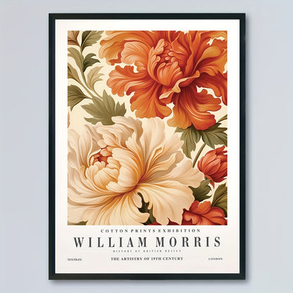 Poster med vacker & klassisk blomsterdesign