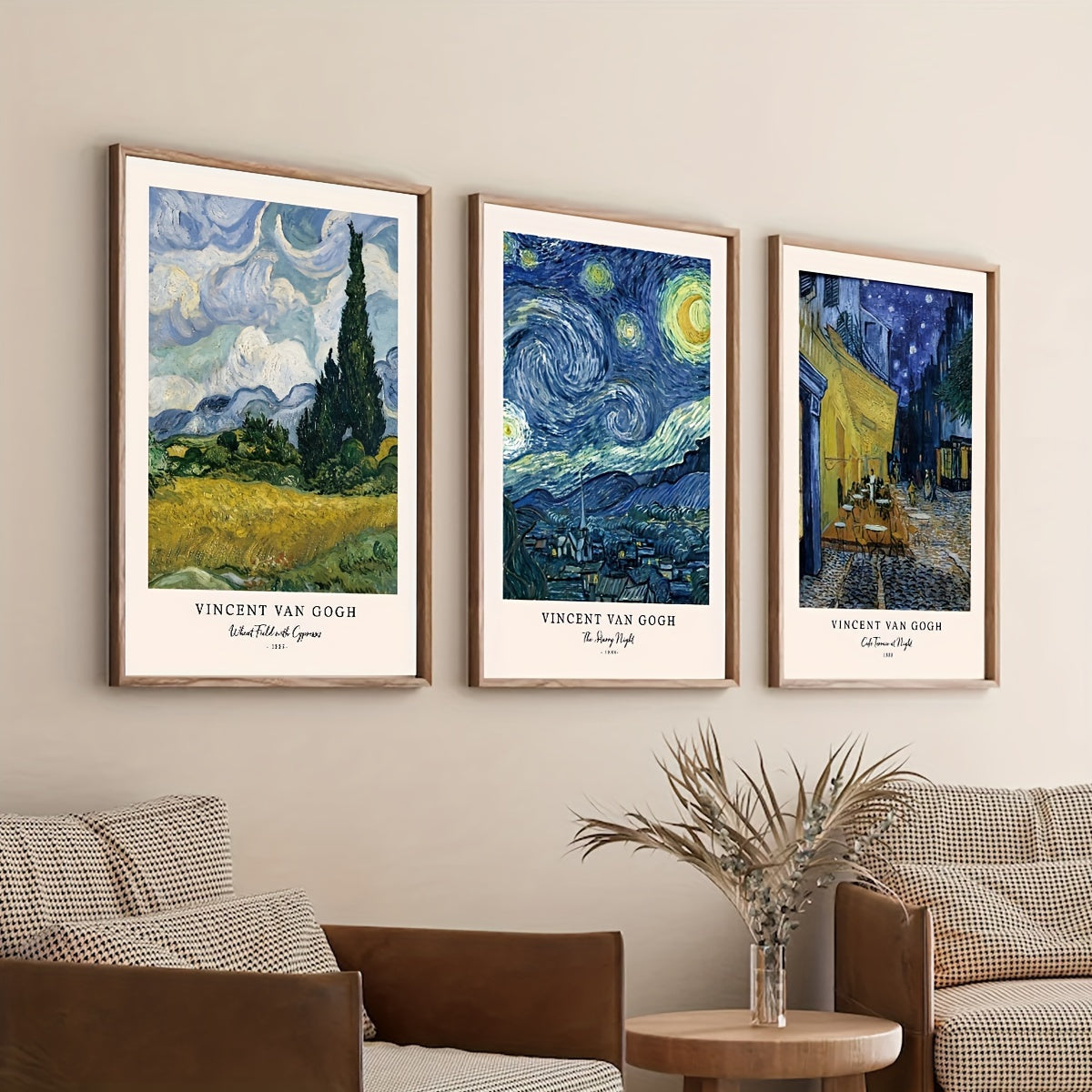 Set om 3 posters med klassiska konstverk - Van Gogh