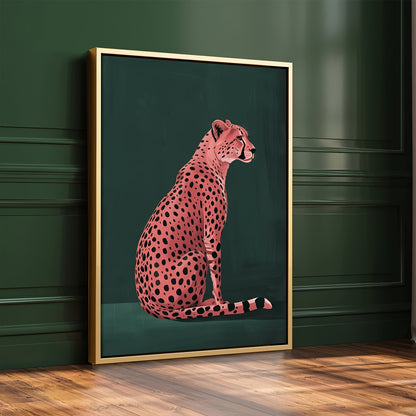 Poster med rosa gepard