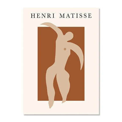 Poster med Matisse-inspirerad väggkonst