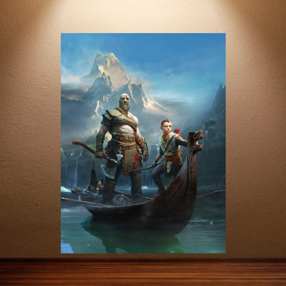 Posterkollektion från spelet "God of War"