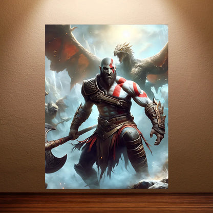 Posterkollektion från spelet "God of War"