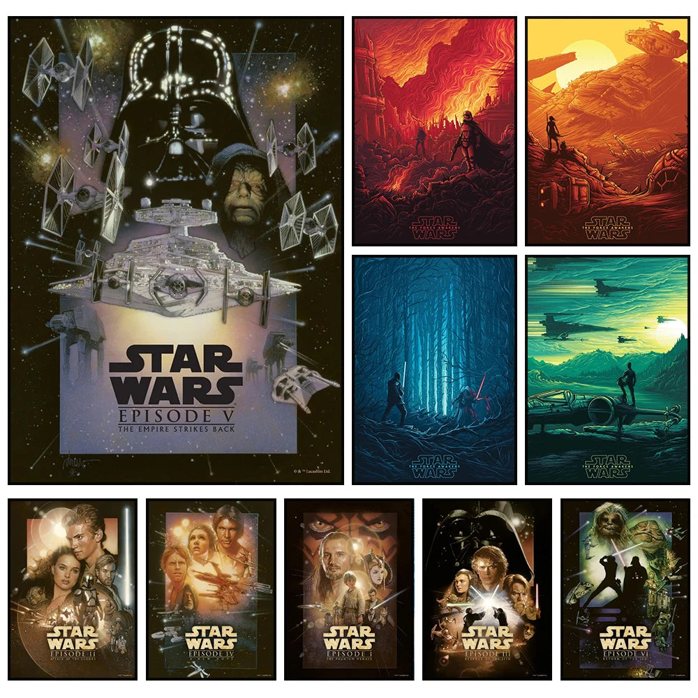 Poster med motiv från Star Wars