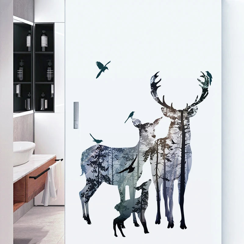 Skogshjort väggdekor - Nordisk design - Naturmotiv - Väggdekorshopen	