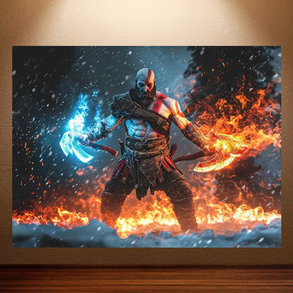 Posterkollektion från spelet "God of War"