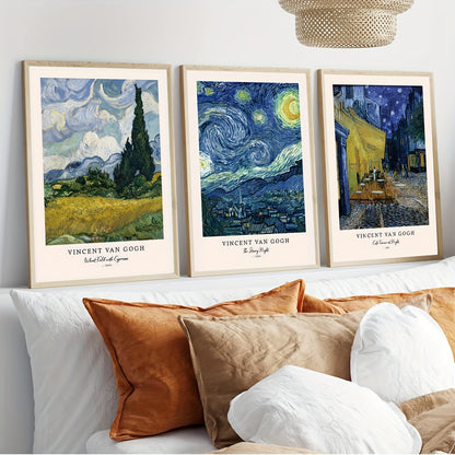 Set om 3 posters med klassiska konstverk - Van Gogh