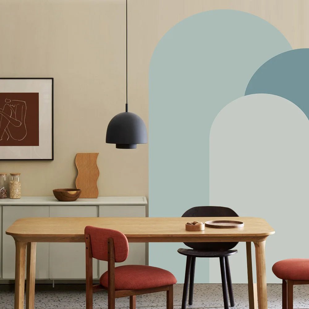 Bohemiska bågar väggdekor - Geometrisk design - Modern inredning - Väggdekorshopen	